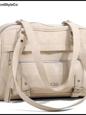 Women's Distressed Faux Leather Motorcycle Shoulder Bag Crossbody Purse